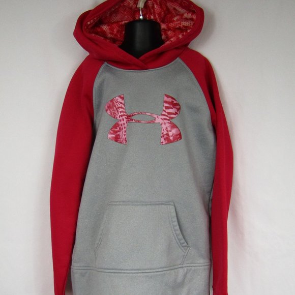 Under Armour Other - Under Armour | Hoodie | Youth Medium | Red & Silver